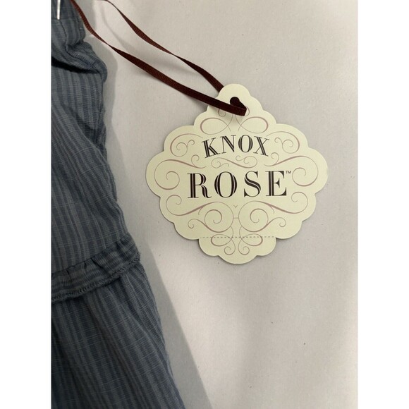 Knox Rose Womens Cottagecore Dress XXL Midi Tier Embroidery Ruffle Peasant NEW - Picture 10 of 15